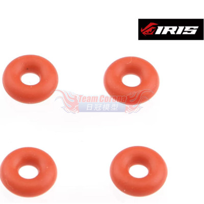 IRIS 50036 Shock O-Ring 1.8x1.9mm (4pcs | red)